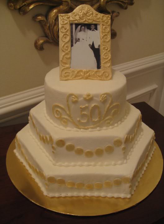 50th Wedding Anniversary Cake