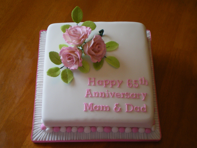 65th Anniversary Cake 65th Anniversary Cake
