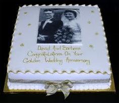 65th Wedding Anniversary Cake