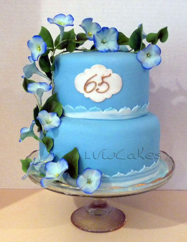 65th Wedding Anniversary Cake