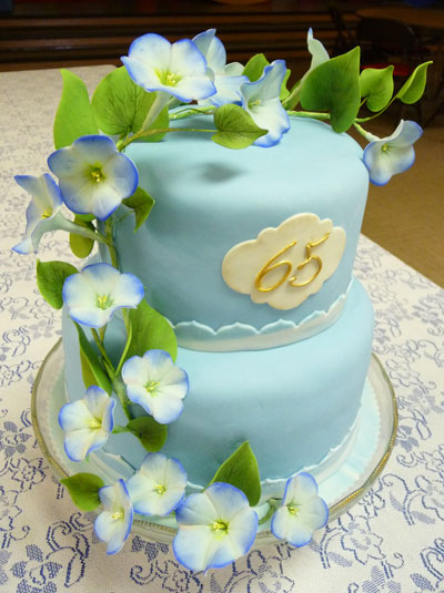 65th Wedding Anniversary Cake