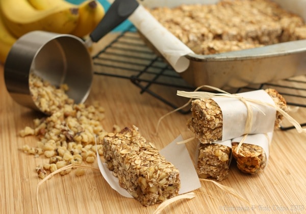 Banana Nut Granola Bars