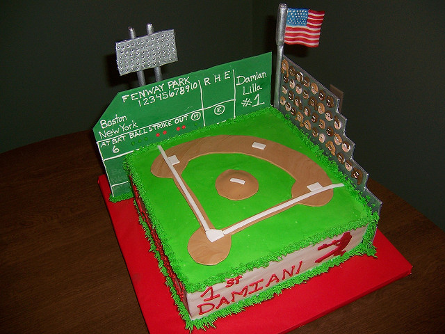 9 Photos of Park Baseball Cakes