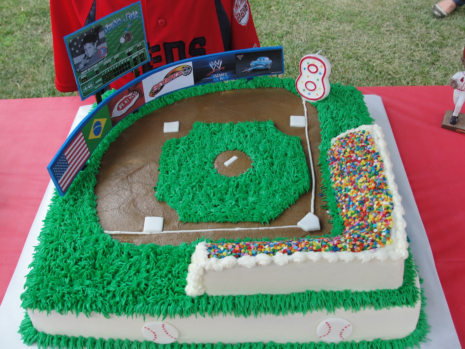 Baseball Field Cake