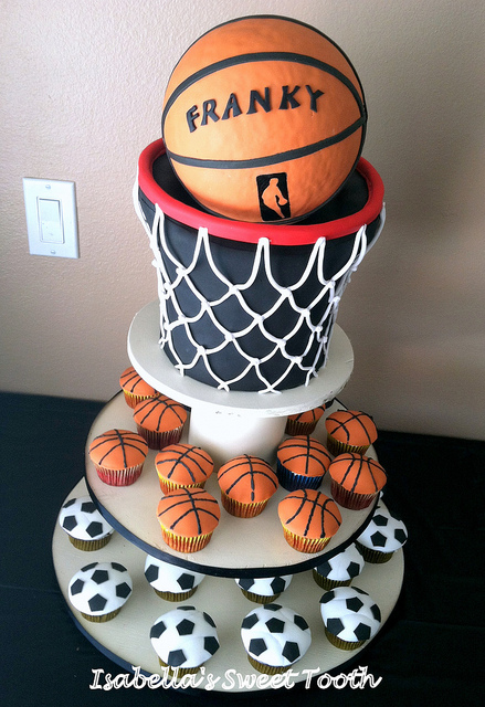 Basketball Net Cake