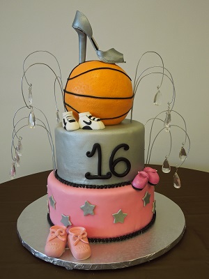 12 Photos of Basketball Theme For Sweet 16 Cakes