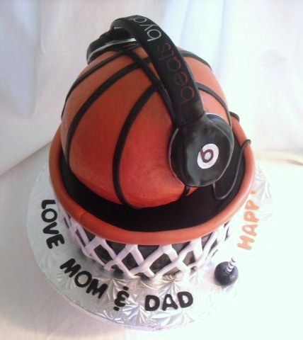 Basketball Sweet 16 Birthday Cake