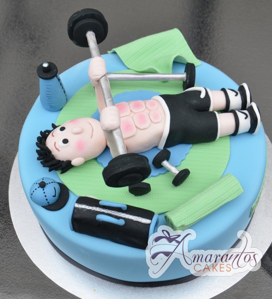 10 Photos of Gym Guy Theme Cakes