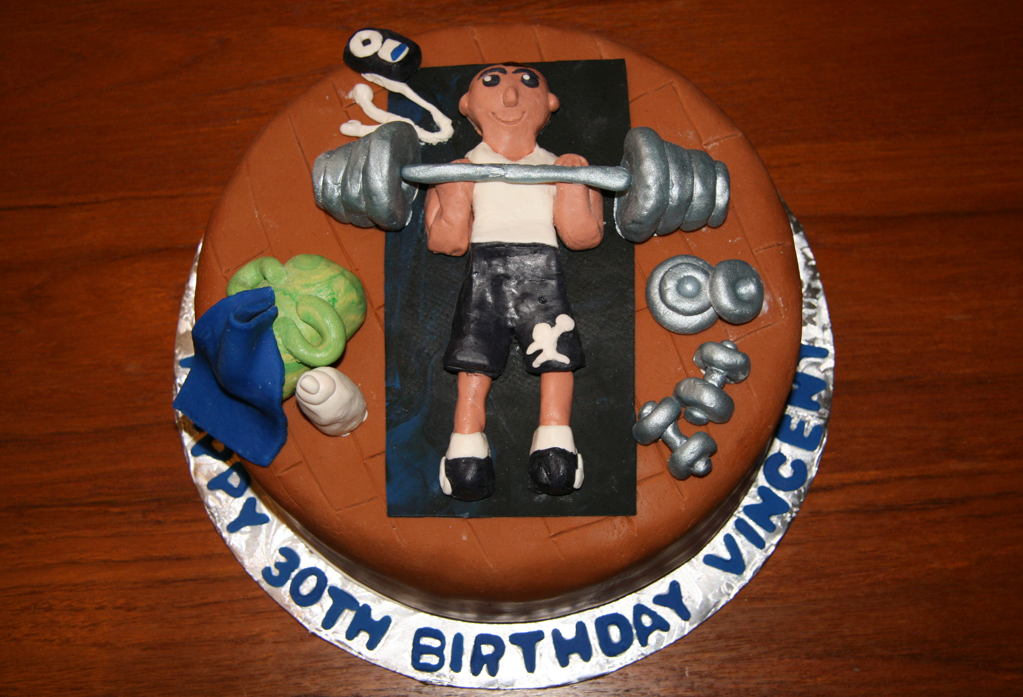 Birthday Gym 30th Cake Birthday Gym 30th Cake