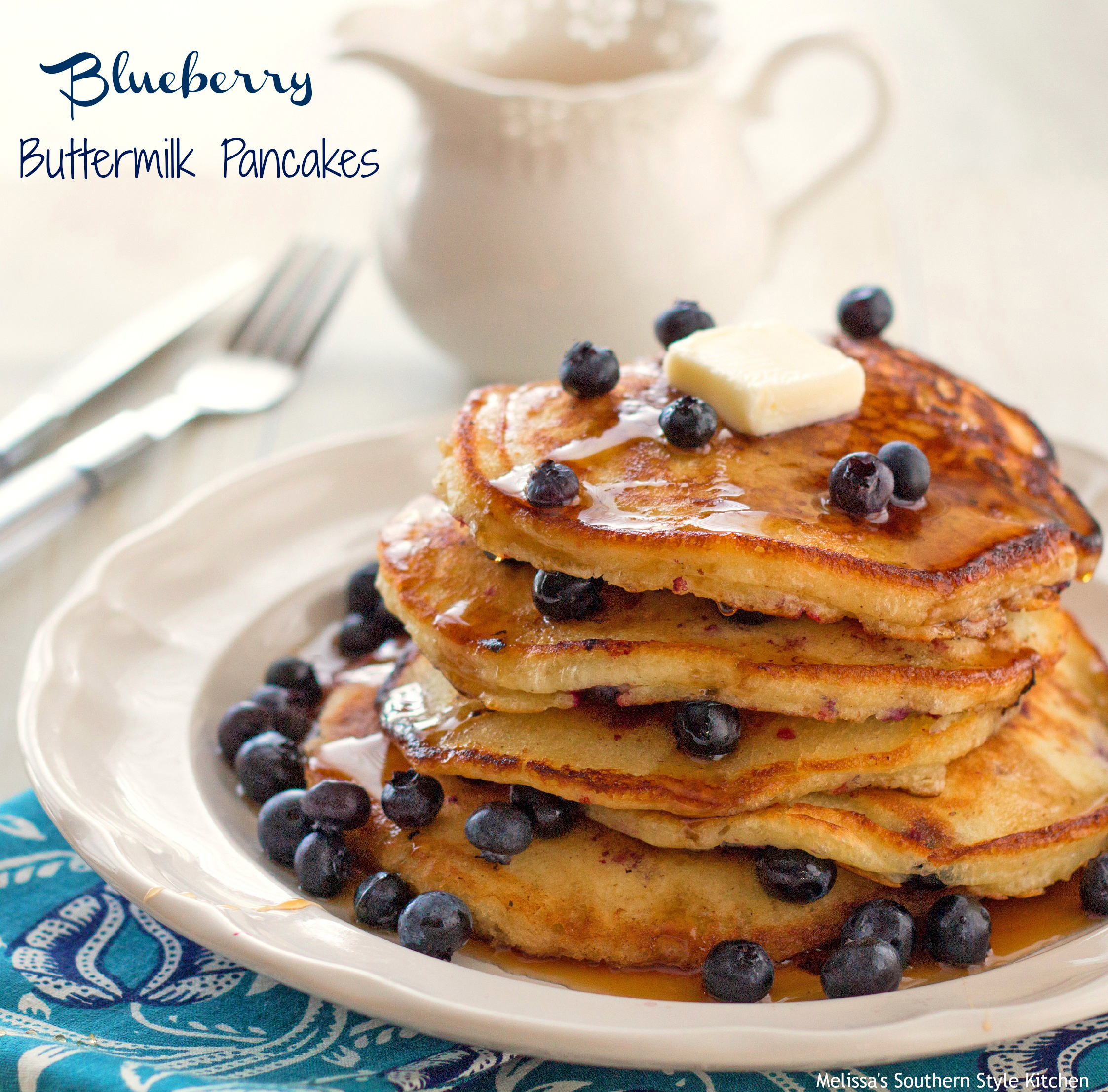 Blueberry Buttermilk Pancakes Recipe