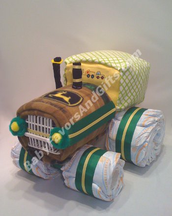 Boy Baby Shower Diaper Cake Tractor Boy Baby Shower Diaper Cake Tractor
