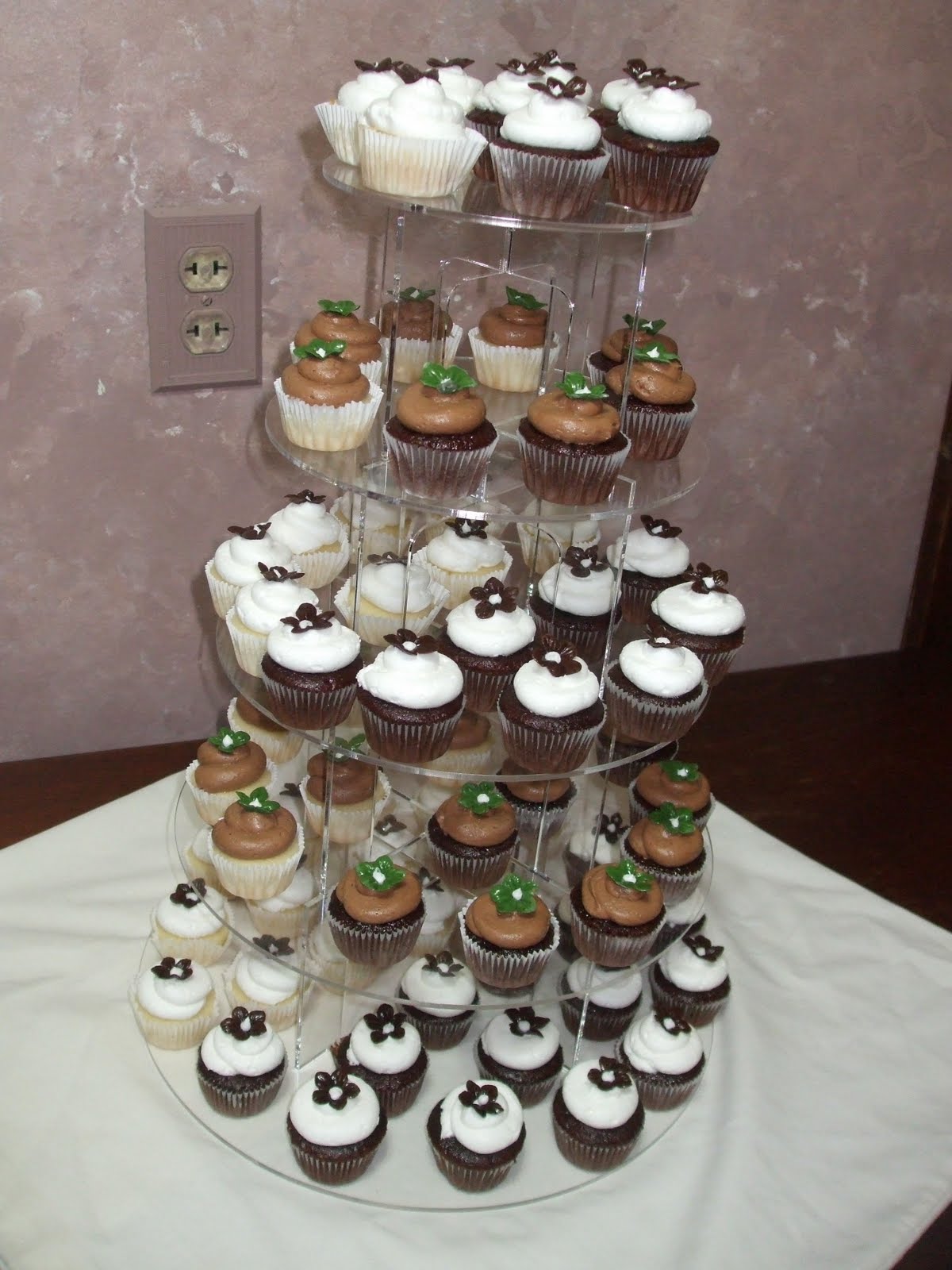 Bridal Shower Cake and Cupcakes