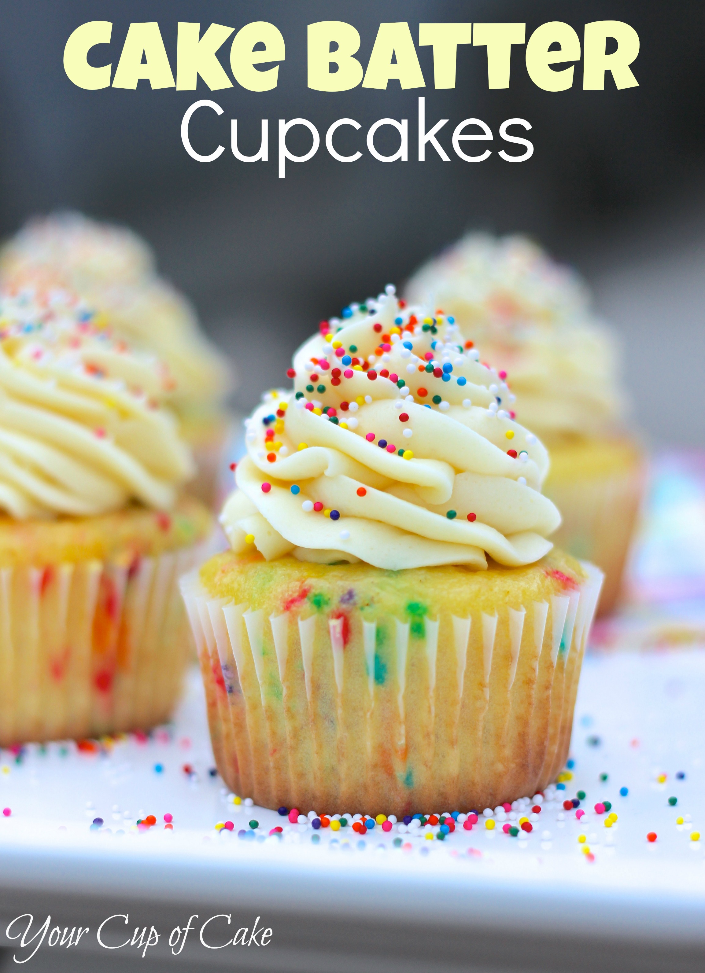 Cake Batter Cupcake Recipe