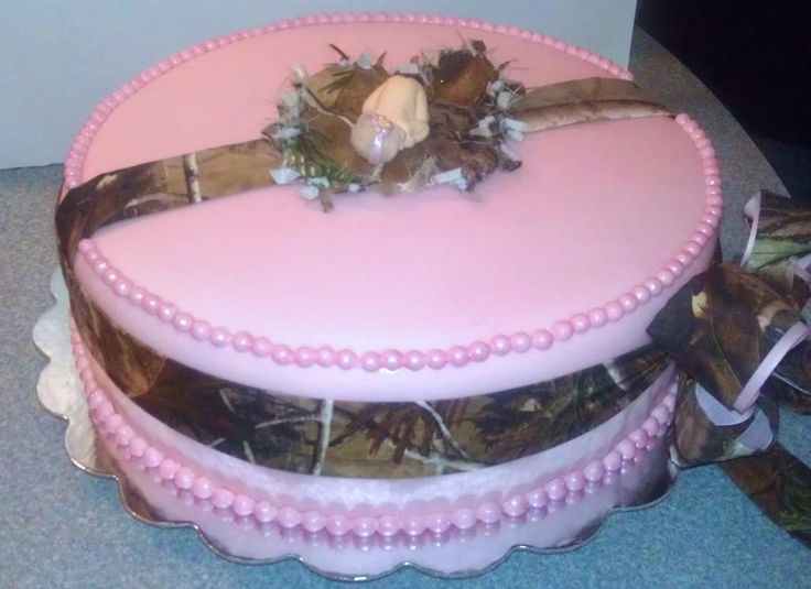 Camo Baby Shower Cake Camo Baby Shower Cake