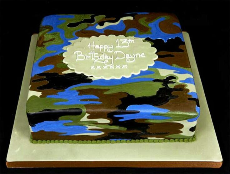 Camo Cake Birthday Ideas