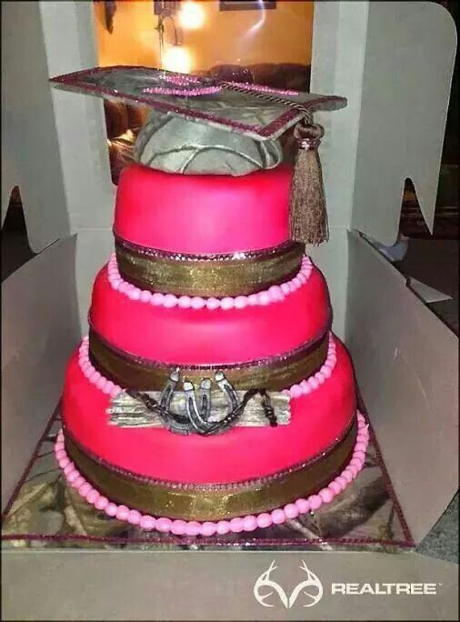 Camo Graduation Cake