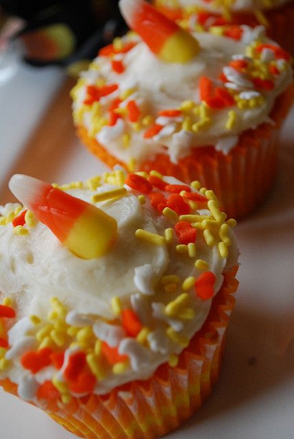 Candy Corn Cupcakes