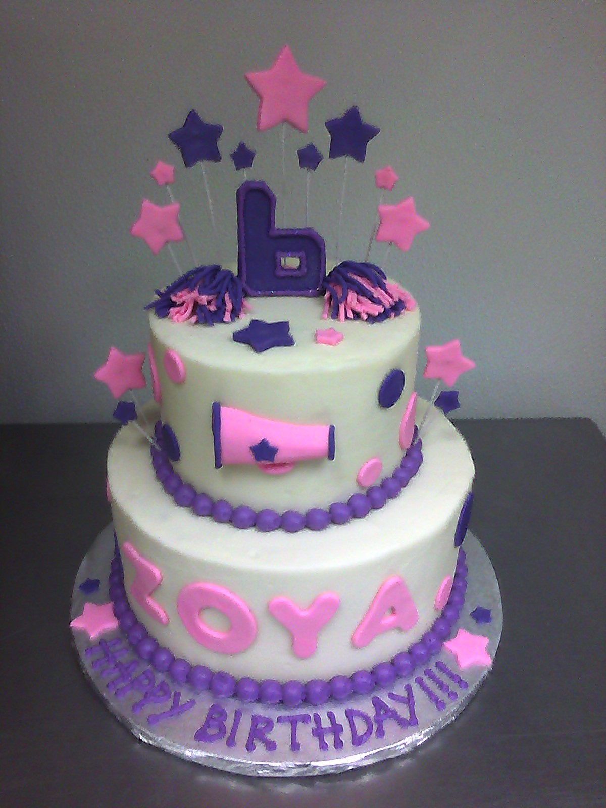 Cheerleading Birthday Cake Cheerleading Birthday Cake