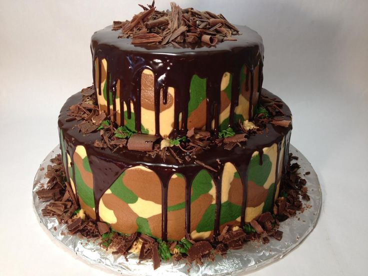 11 Photos of Camo Graduation Cakes For A Fun Guy