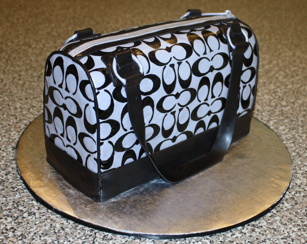 Coach Purse Cake Template