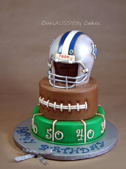 Cowboys Football Cake