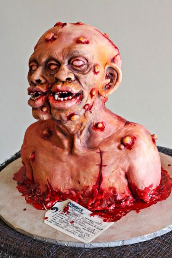 8 Photos of Scary Halloween Zombie Cakes