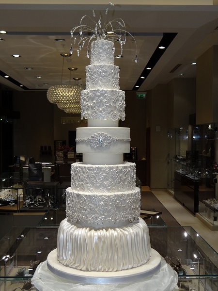 11 Photos of Crystal And Lace Wedding Cakes 11 Photos of Crystal And Lace Wedding Cakes