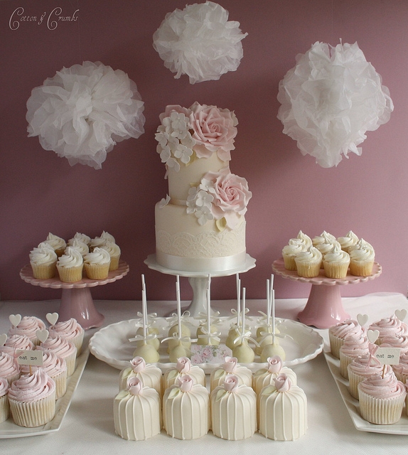 Cupcake Wedding Cake Table Display Ideas