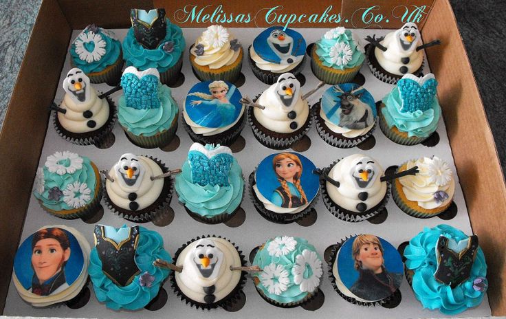 Disney Frozen Theme Cupcakes