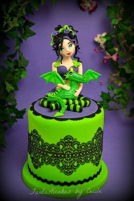 Dragon and Fairies Cake
