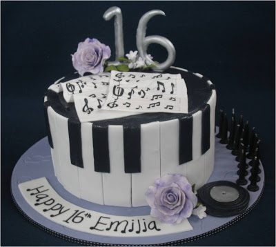 Elegant Sweet 16 Birthday Cake Elegant Sweet 16 Birthday Cake