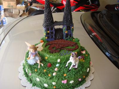 Fairy and Unicorn Birthday Cake