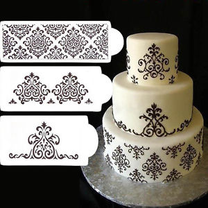 Flower Cake Stencils Lace