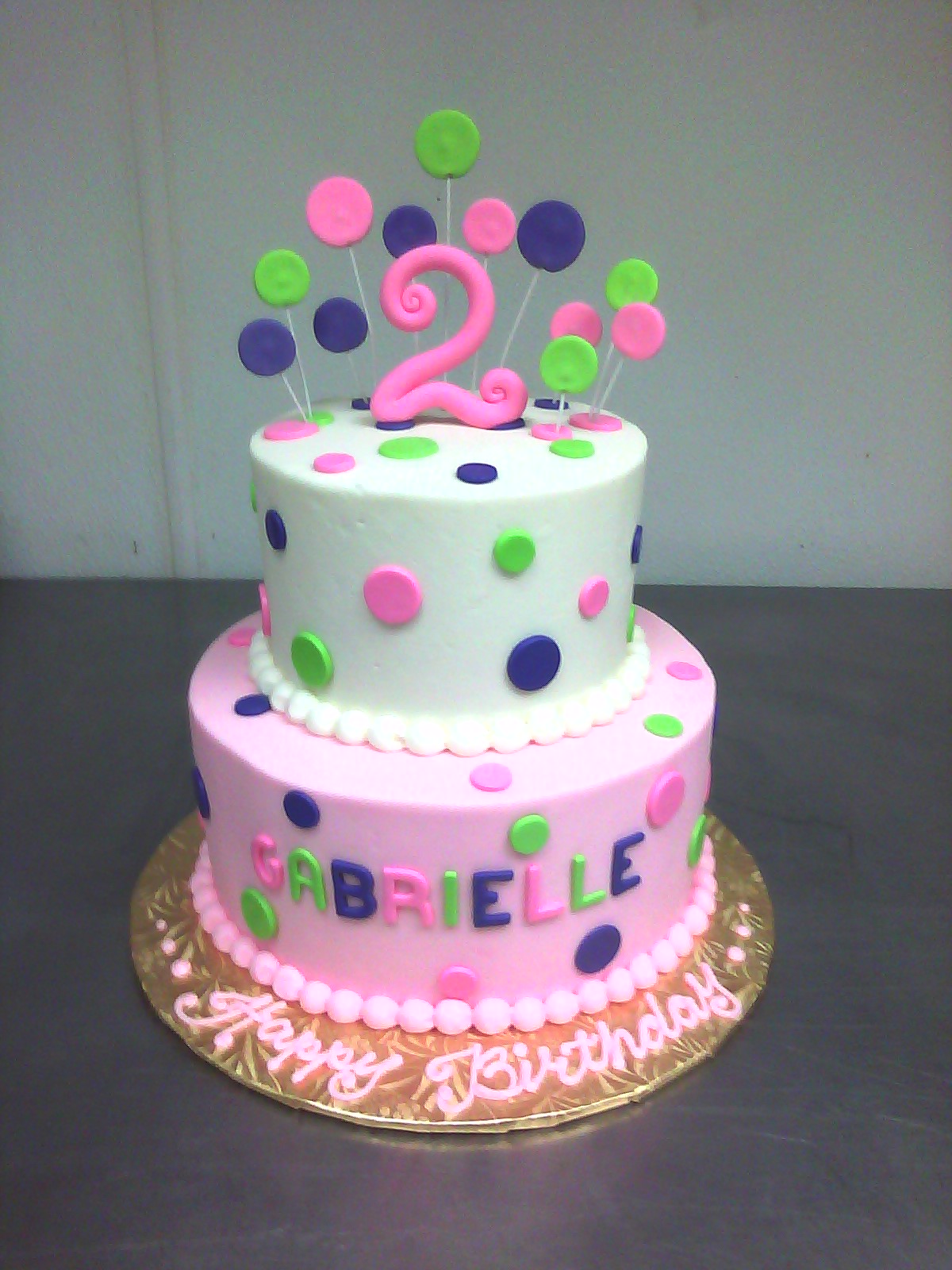 Girl 2nd Birthday Cake