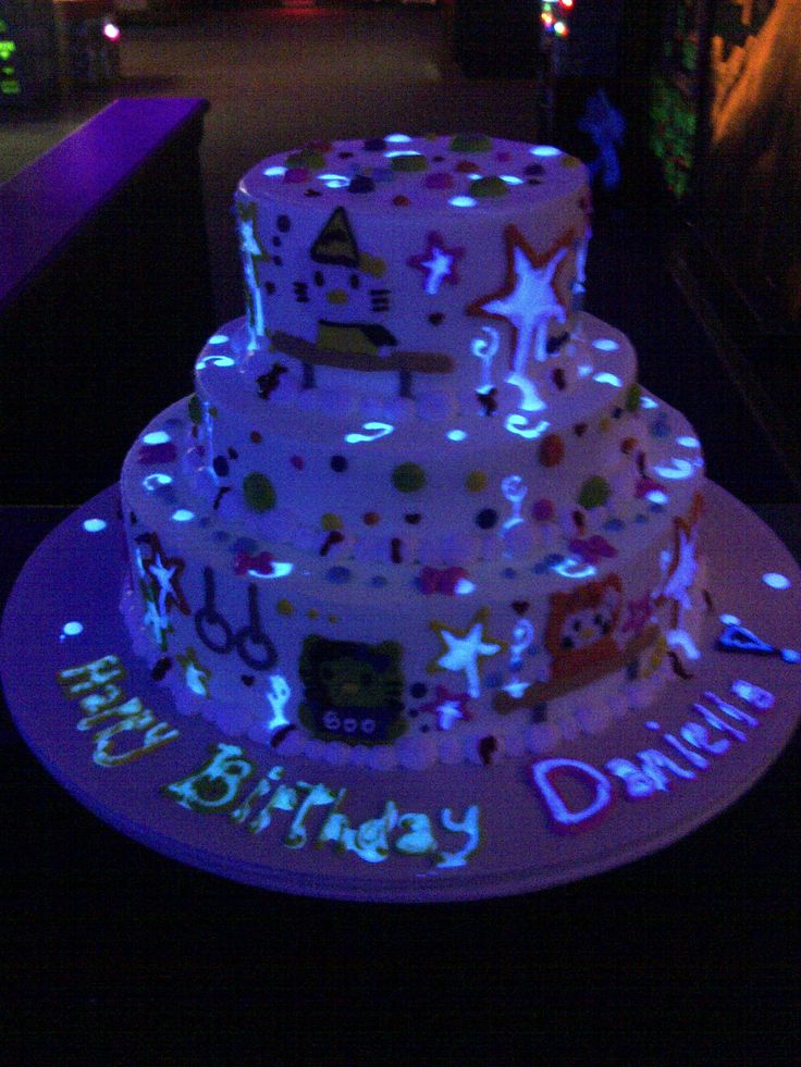 Glow in the Dark Birthday Cake Ideas