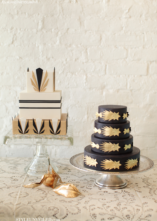 Great Gatsby Style Wedding Cake