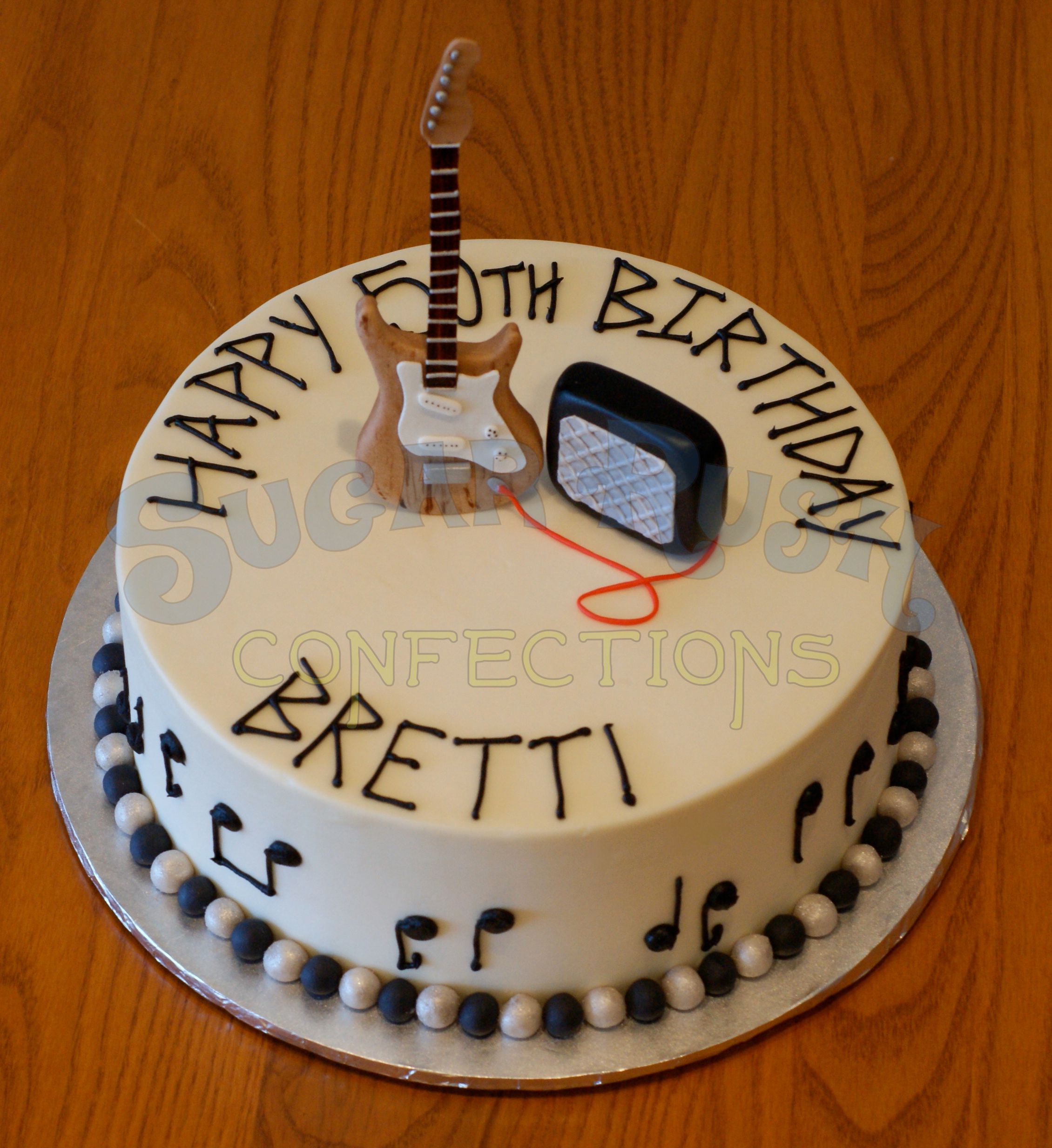 Guitar Birthday Cake