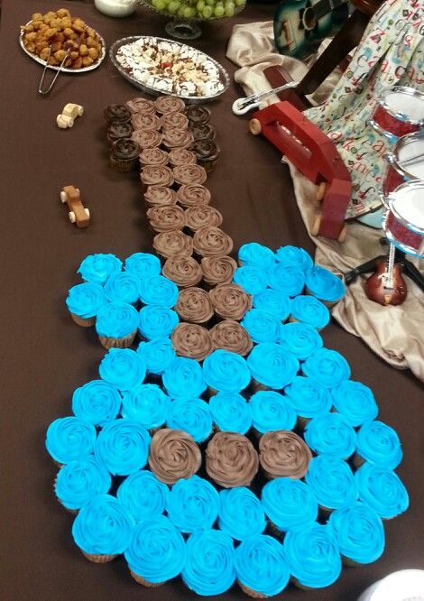 Guitar Cupcake Cake Guitar Cupcake Cake
