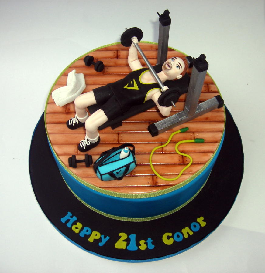 Gym Themed Birthday Cake Gym Themed Birthday Cake