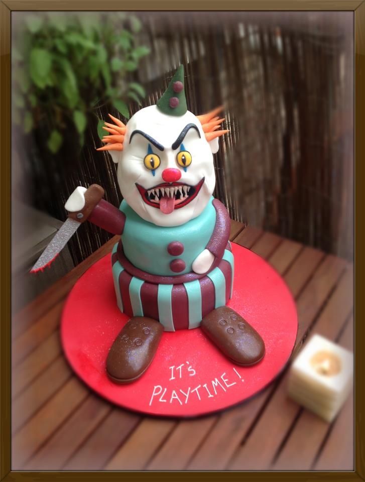 Halloween Scary Clown Cake