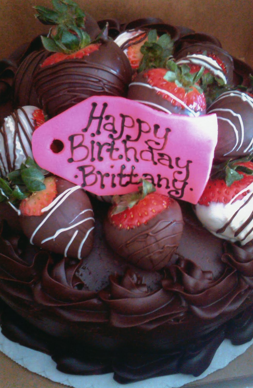 Happy Birthday Brittany Cake