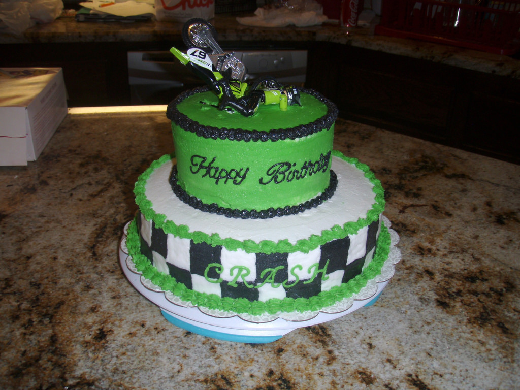 Happy Birthday Motocross Cake