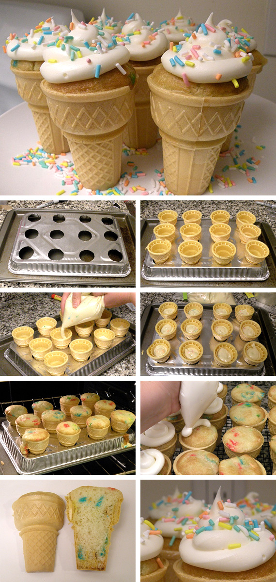 Ice Cream Cone Cupcake Cake