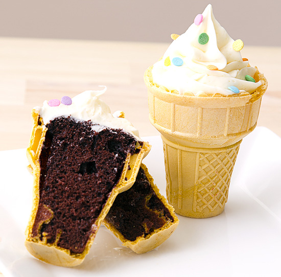 Inside Ice Cream Cone Cake