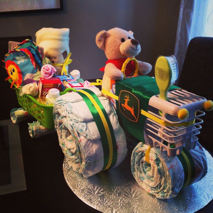 John Deere Tractor Diaper Cake John Deere Tractor Diaper Cake