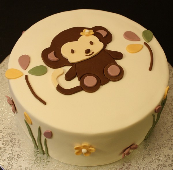 12 Photos of Baby Shower Cakes With Monkeys On It