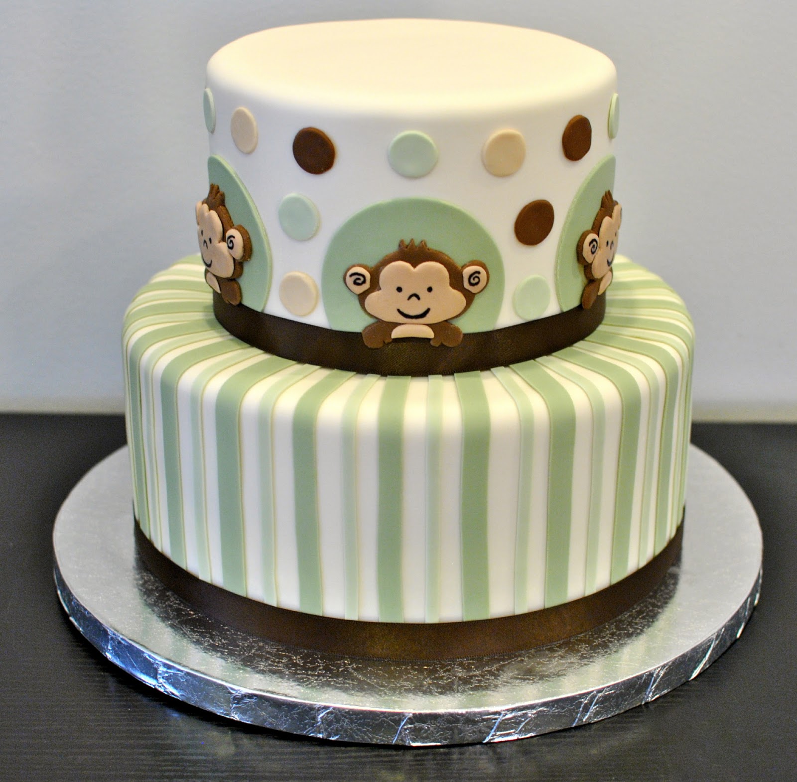 Monkey Baby Shower Cake