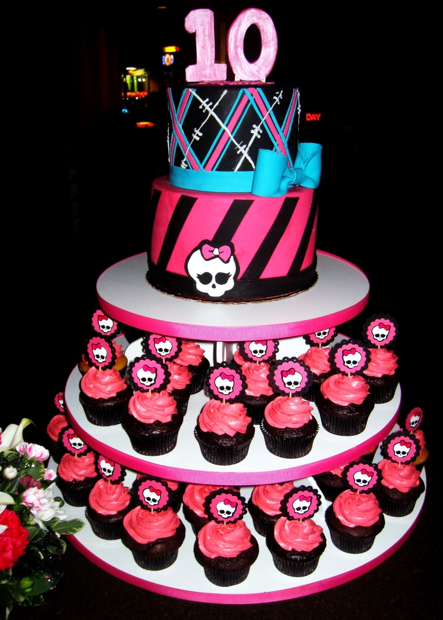 Monster High Birthday Cakes & Cupcakes Monster High Birthday Cakes & Cupcakes