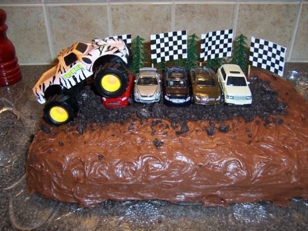 Monster Truck Birthday Cake Idea