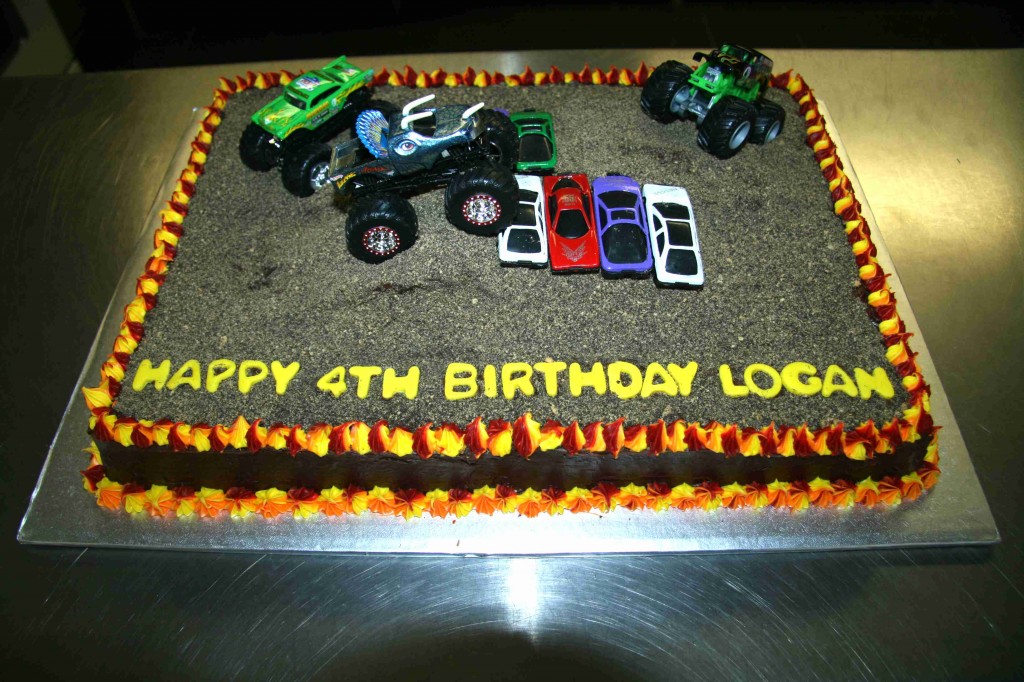 Monster Truck Birthday Cake Idea